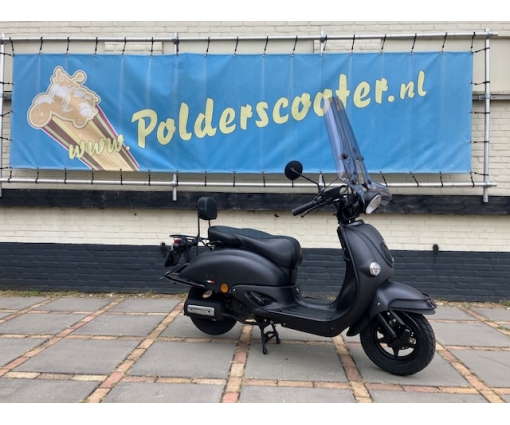 Retro mat zwart