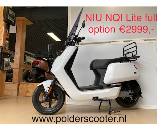 NIU NQI LITE WHITE BLACK EDITION