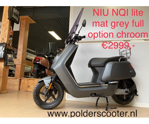 NIU NQI LITE MAT GREY CHROOM EDITION